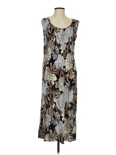 Pre-owned Croft & Barrow Casual Dress In Gray