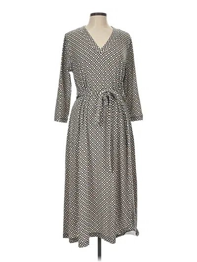 Pre-owned Croft & Barrow Casual Dress In Gray