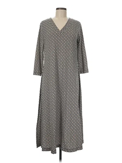 Pre-owned Croft & Barrow Casual Dress In Gray