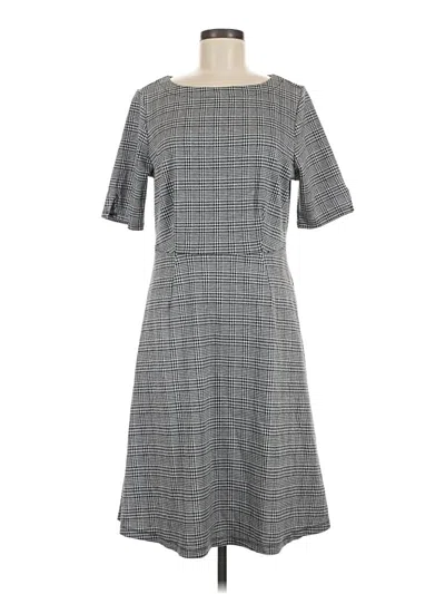 Pre-owned Croft & Barrow Casual Dress In Gray