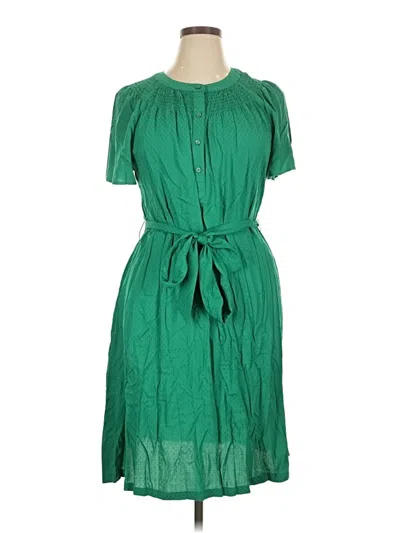 Pre-owned Croft & Barrow Casual Dress In Green