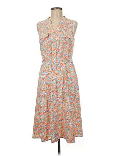 Pre-owned Croft & Barrow Casual Dress In Orange