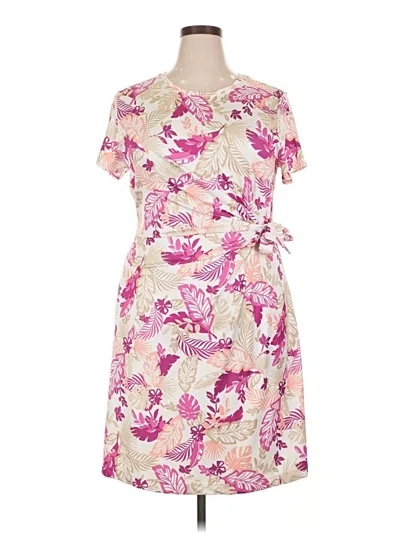 Pre-owned Croft & Barrow Casual Dress In Pink