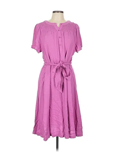 Pre-owned Croft & Barrow Casual Dress In Purple