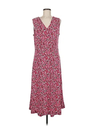Pre-owned Croft & Barrow Casual Dress In Red