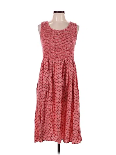 Pre-owned Croft & Barrow Casual Dress In Red