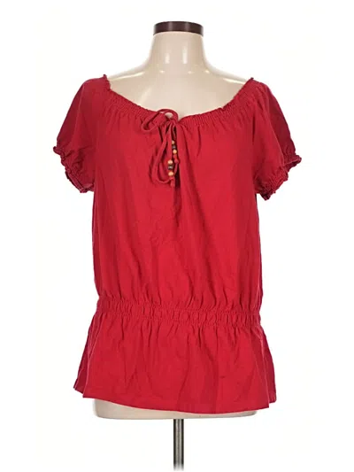 Pre-owned Croft & Barrow Casual Dress In Red