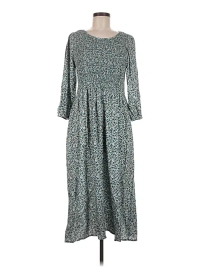 Pre-owned Croft & Barrow Casual Dress In Teal