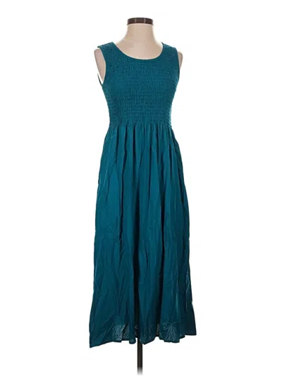 Pre-owned Croft & Barrow Casual Dress In Teal