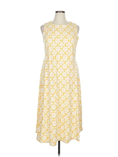 Pre-owned Croft & Barrow Casual Dress In Yellow