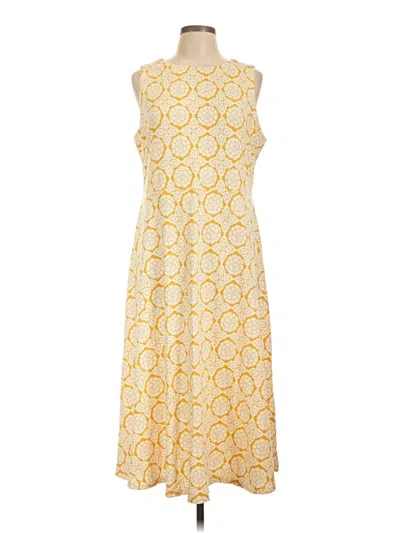 Pre-owned Croft & Barrow Casual Dress In Yellow