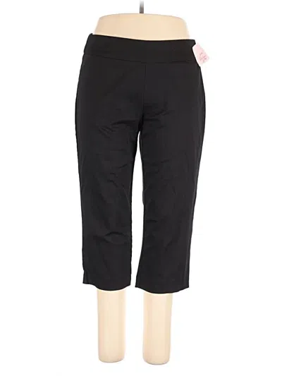 Pre-owned Croft & Barrow Casual Pants In Black