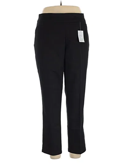 Croft & Barrow Casual Pants In Black