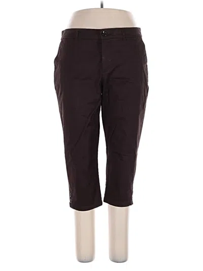 Pre-owned Croft & Barrow Casual Pants In Black