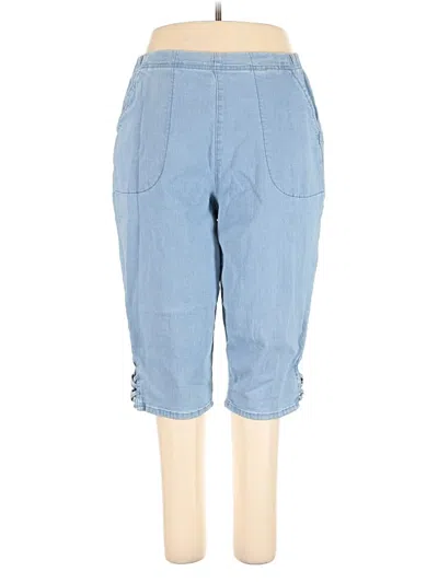 Pre-owned Croft & Barrow Casual Pants In Blue