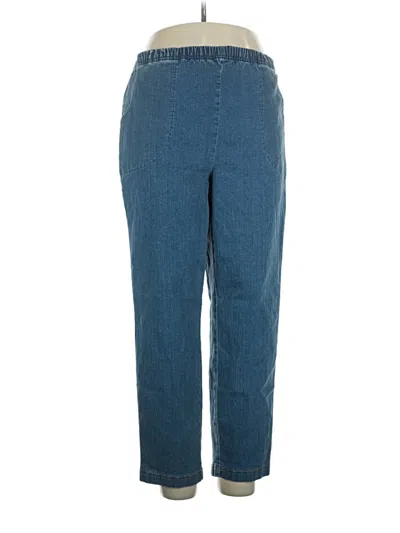 Pre-owned Croft & Barrow Casual Pants In Blue