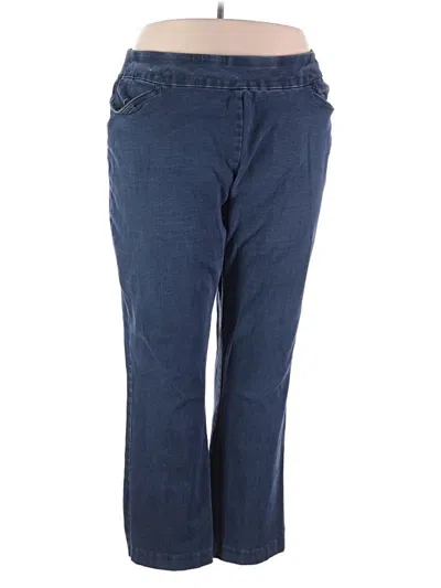 Pre-owned Croft & Barrow Casual Pants In Blue