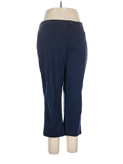 Pre-owned Croft & Barrow Casual Pants In Blue