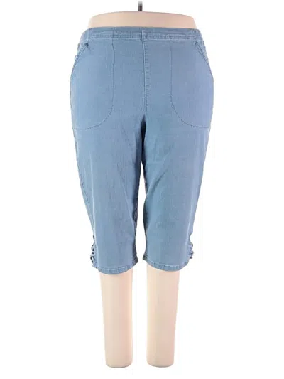 Pre-owned Croft & Barrow Casual Pants In Blue