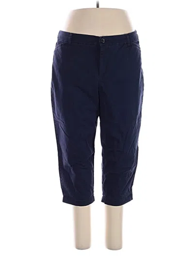 Pre-owned Croft & Barrow Casual Pants In Blue