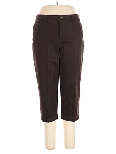 Pre-owned Croft & Barrow Casual Pants In Brown