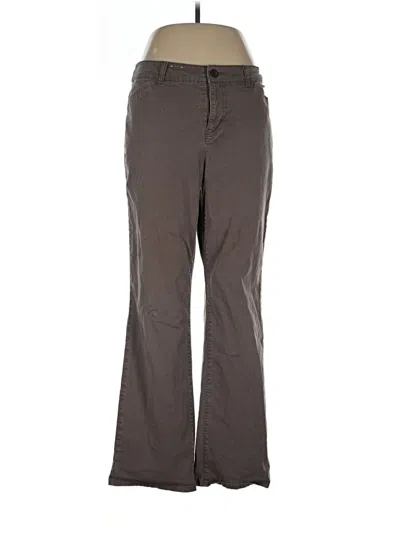 Pre-owned Croft & Barrow Casual Pants In Brown