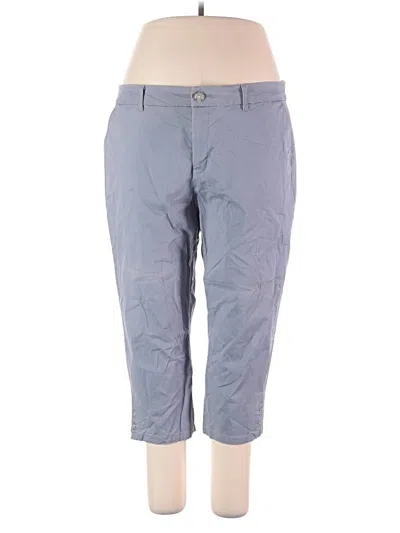 Pre-owned Croft & Barrow Casual Pants In Gray