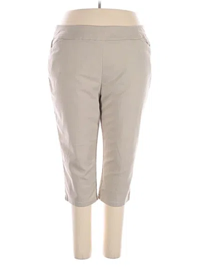 Pre-owned Croft & Barrow Casual Pants In Gray