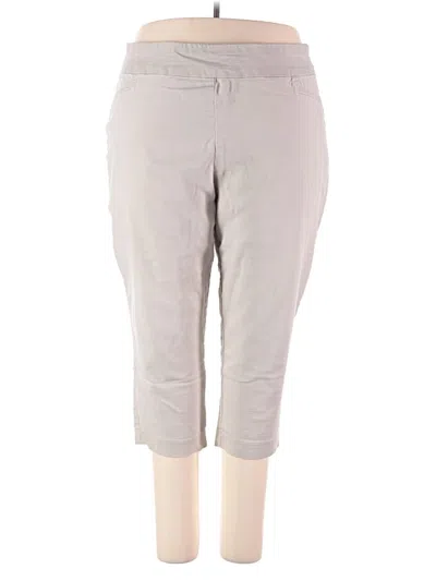 Pre-owned Croft & Barrow Casual Pants In Gray