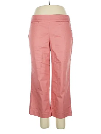 Pre-owned Croft & Barrow Casual Pants In Pink