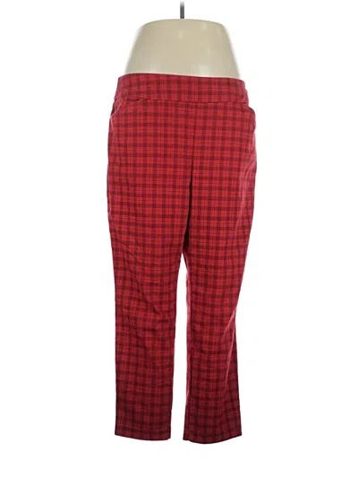 Pre-owned Croft & Barrow Casual Pants In Red