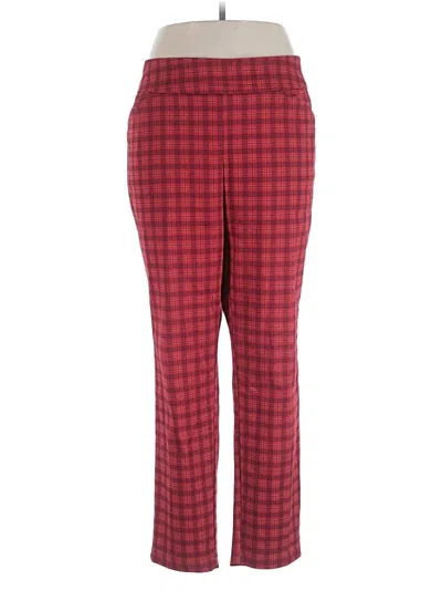 Pre-owned Croft & Barrow Casual Pants In Red