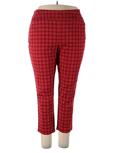Pre-owned Croft & Barrow Casual Pants In Red