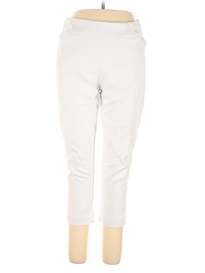 Pre-owned Croft & Barrow Casual Pants In Silver