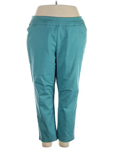Pre-owned Croft & Barrow Casual Pants In Teal