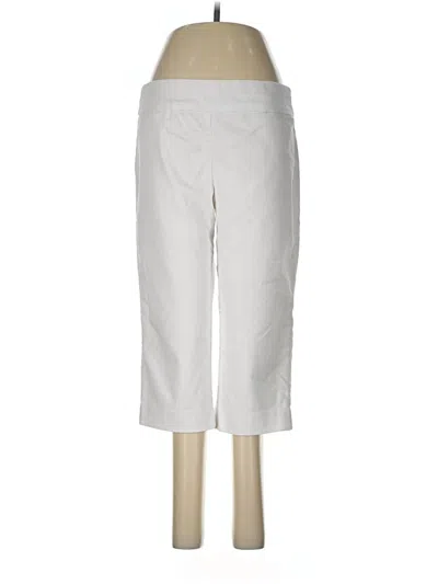 Pre-owned Croft & Barrow Casual Pants In White