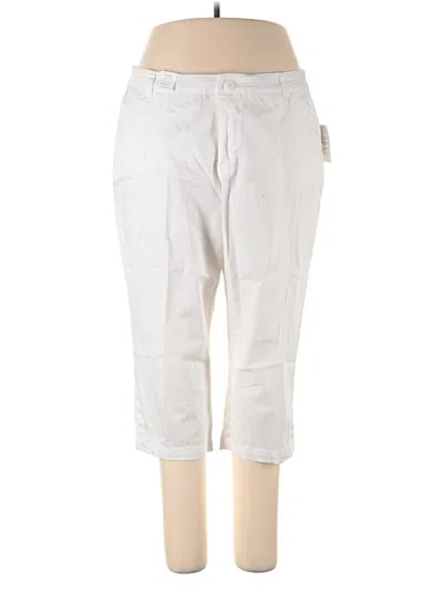 Pre-owned Croft & Barrow Casual Pants In White