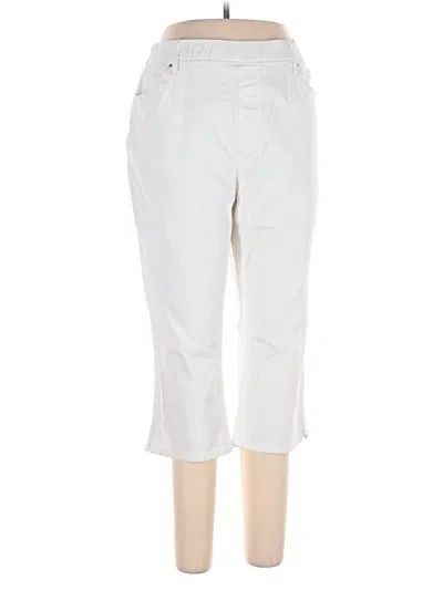 Pre-owned Croft & Barrow Casual Pants In White