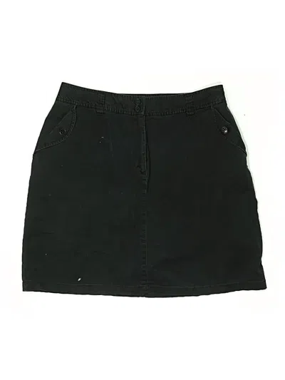 Pre-owned Croft & Barrow Casual Skirt In Black