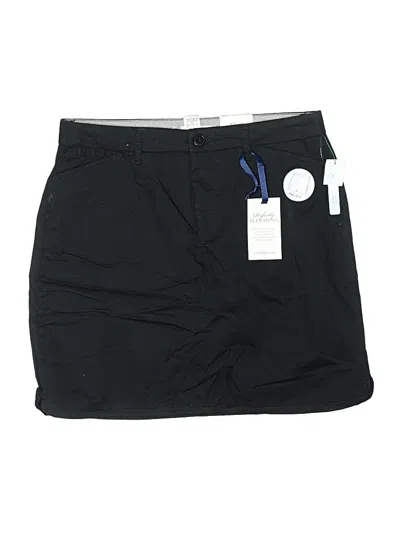 Croft & Barrow Casual Skirt In Black