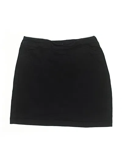 Pre-owned Croft & Barrow Casual Skirt In Black