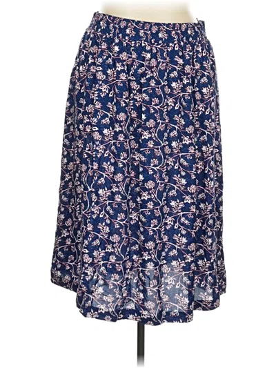 Croft & Barrow Casual Skirt In Blue