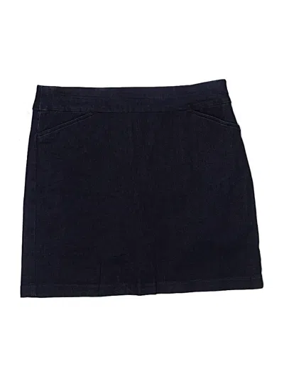 Pre-owned Croft & Barrow Casual Skirt In Blue