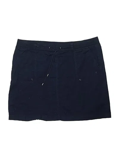 Pre-owned Croft & Barrow Casual Skirt In Blue