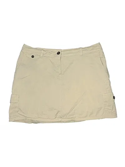 Pre-owned Croft & Barrow Casual Skirt In Brown