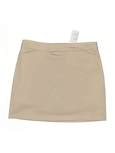Croft & Barrow Casual Skirt In Brown