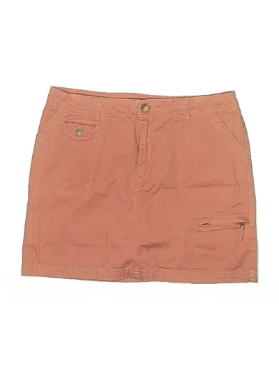 Pre-owned Croft & Barrow Casual Skirt In Brown
