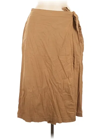 Pre-owned Croft & Barrow Casual Skirt In Brown