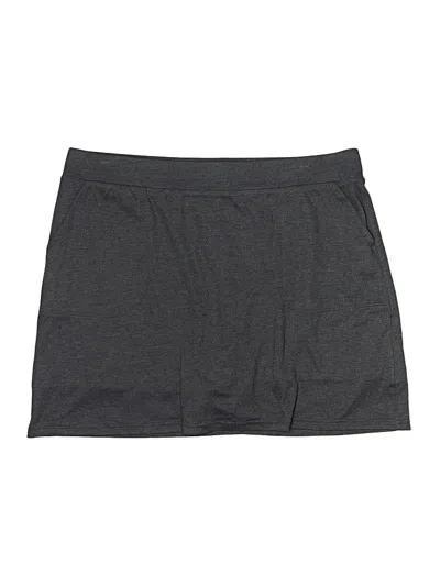Pre-owned Croft & Barrow Casual Skirt In Gray