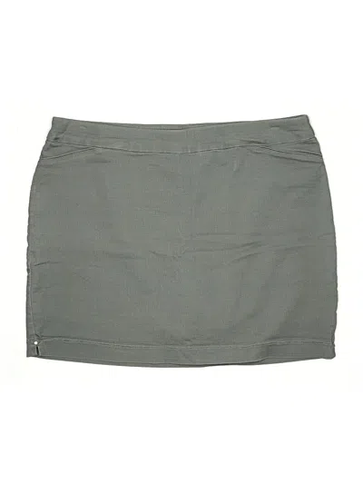 Pre-owned Croft & Barrow Casual Skirt In Gray
